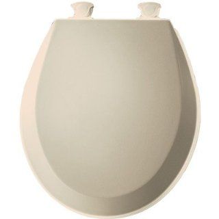Bemis 500EC146 Molded Wood Round Toilet Seat With Easy Clean and