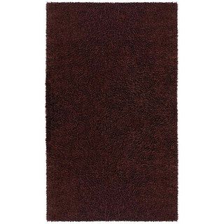 Hand woven Brown Chenille Rug (4 x 6)