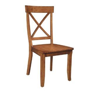 Home Styles 5179 802 Dining Chairs, Cottage Oak, Set of 2