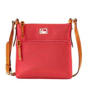 Dooney & Bourke Leather Dillen II with Tan Trim Letter Carrier   Pink