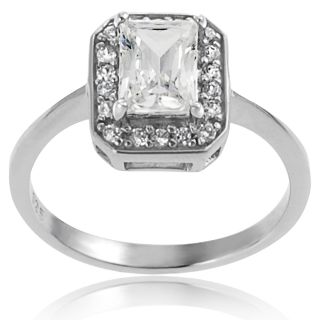 Tressa Sterling Silver Cubic Zirconia Bridal style Ring MSRP $44.99