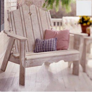 Uwharrie Chair N151 Nantucket Settee   White Patio, Lawn