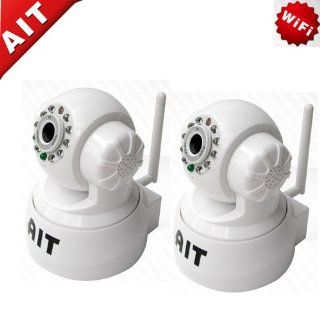 AIT Wireless/Wired Pan & Tilt PTZ IP Cameras Color White