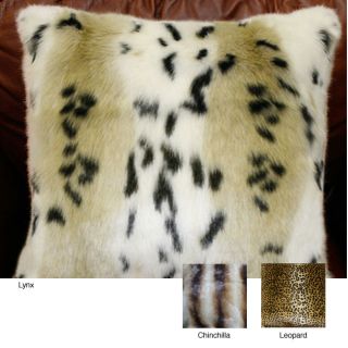Faux Mink Fur Throw Pillow (Set of 2)