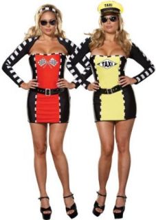 Plus Size Sexy Reversible Race Car Driver and Taxi Costume