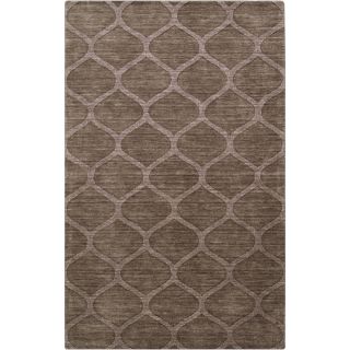 Hand crafted Solid Brown Lattice Brandt Wool Rug Today $119.99   $