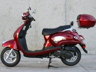 Sunny Powersports MC D150M RED Gas 150cc Moped Scooter w