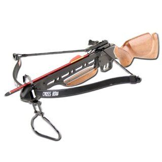 Wooden Stock Crossbow 150 lb Hunting Outdoor with 12 Extra