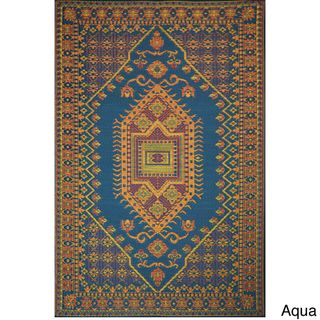 Thai Oriental Pattern Indoor/ Outdoor Floor Mat (4 x 6)
