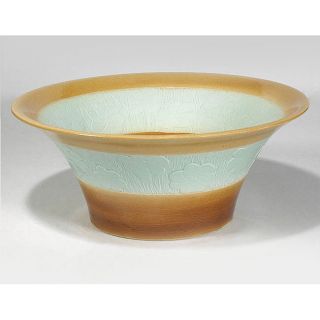 Baden Celadon/ Bronze Porcelain Vessel Sink