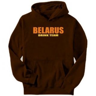 Belarus Drink Team   Block Letters Mens Hoodie Clothing