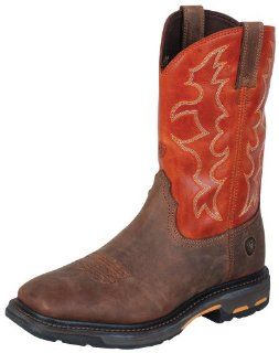 Mens Ariat 11 Workhog Wide Square Toe Boots Shoes