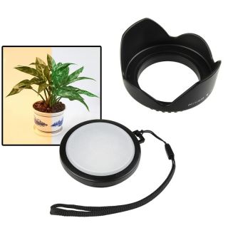 Camera Lens Hood/ White Balance Filter for Canon Rebel T3i X5 Today $