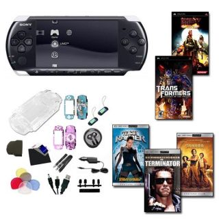 Sony PSP 3000 Holiday Bundle  2 Games, 3 UMD Movies, and 26