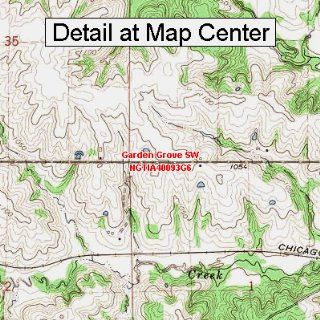 USGS Topographic Quadrangle Map   Garden Grove SW, Iowa