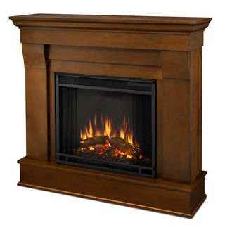 Real Flame Espresso Chateau Electric Fireplace