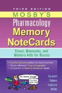 Mosbys Pharmacology Memory Notecards Visual, Mnemonic, and Memory