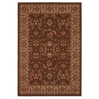Ambiance Traditions Chocolate Brown Rug (53 x 77)