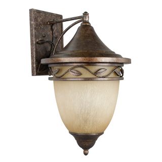 Corniche Arm Down 1 light Burlwood Small Wall Sconce Today $99.99 5.0