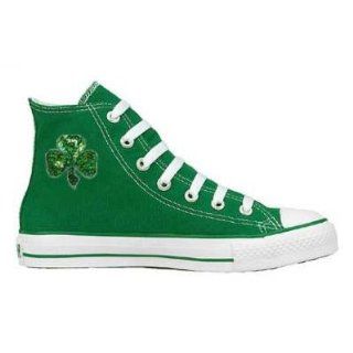 Converse Chuck Taylor All Star Hi Top Custom with Clover   St. Patrick