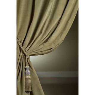 Ash Green Velvet Double wide 108 inch Curtain Panel