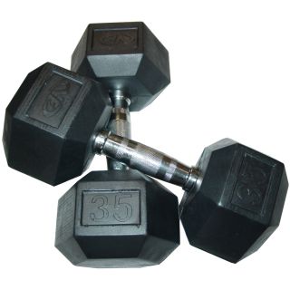 RH 35 35lb Rubber Hex Dumbbell (Pair) Today $102.99