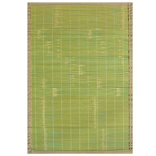 Citroen Green Bamboo Rug with Tan Border (6 x 9) Today $152.99 Sale