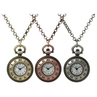 Geneva Platinum Womens Necklace Watch