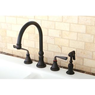 Oil Rubbed Bronze 4 hole Kitchen Faucet and Brass Sprayer Today $186