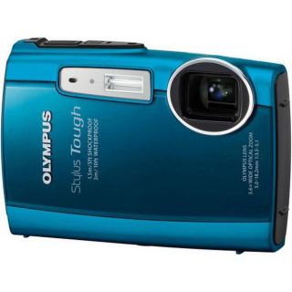 Olympus Stylus Tough 3000 12MP Blue Digital Camera with 2GB Kit