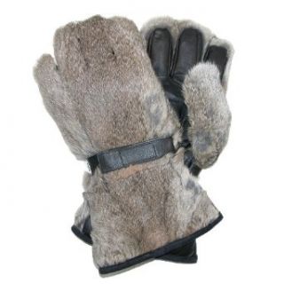 Wigens Large Rabbit Fur and Leather Glove Clothing