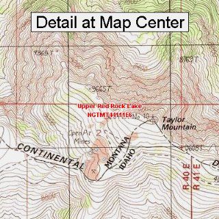 USGS Topographic Quadrangle Map   Upper Red Rock Lake