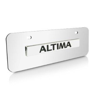 Nissan Altima Half size Chrome Steel License Plate  