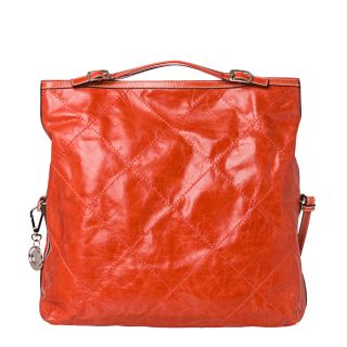 Moncler Aurelie Orange Stitched Leather Tote Bag Today $499.99