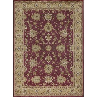 Emotions Red/ Gold Oriental Rug (52 x 77)