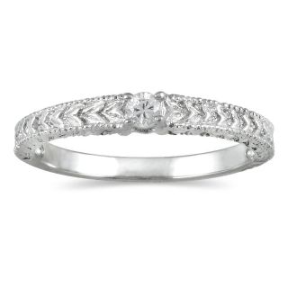 14k White Gold Diamond Accent Promise Ring