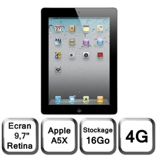 Apple Nouvel iPad noir 9,7 LED 16 Go 4G   Achat / Vente TABLETTE