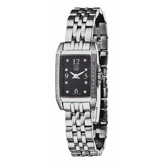 ESQ by Movado Womens Capri Stainless Steel Black Dial Watch