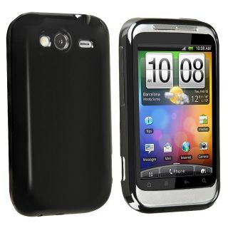 Black TPU Rubber Case for HTC Wildfire S