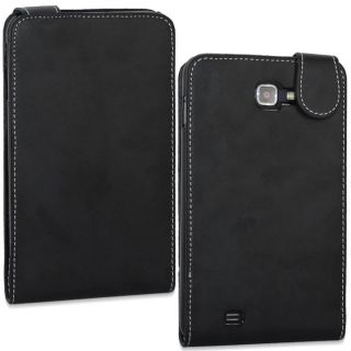 SKQUE Samsung Galaxy Note Black Leather Case