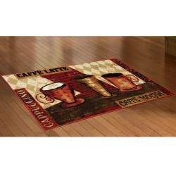 Mohawk Home Jazzy Coffee Red Kitchen Rug (18 x 39)