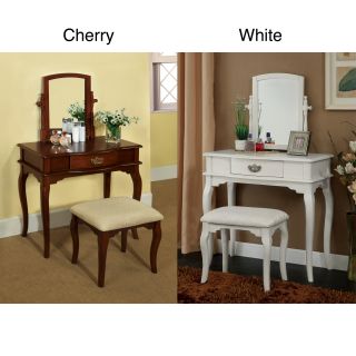 Lorena Solid Wood Vanity Table and Stool Set Today $249.99 4.5 (17