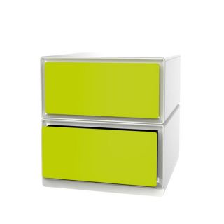 Easybox® Meuble de rangement 2 tiroirs vert   Achat / Vente PETIT