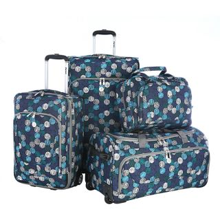 Olympia Sapphire Four piece Expandable Polyester Luggage Set Today $