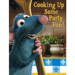 RATATOUILLE Party Invitations with Envelopes (8 Count