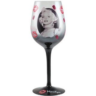 Marilyn Monroe Jewels and Kisses Marilyn 15 Ounce Wine