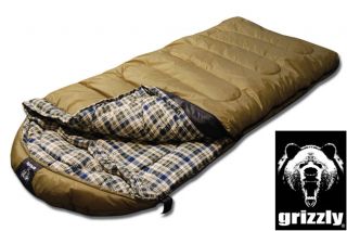 Grizzly Rip Stop 0 Degree Olive green Medium warmth Youth Sleeping Bag