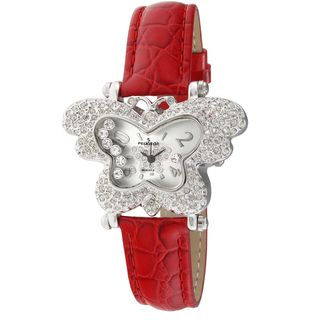 Peugeot Womens Couture Crystal accented Butterfly Watch