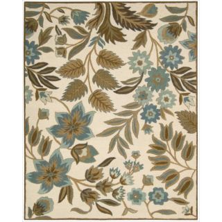 tufted In Bloom Ivory Wool Rug (53 x 74) Today $217.99