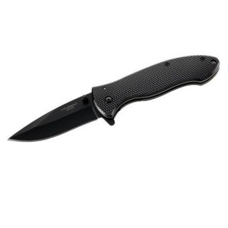 Couteau Pliant de Poche HERBERTZ 228812   Lame Noire   Manche Alu 11cm